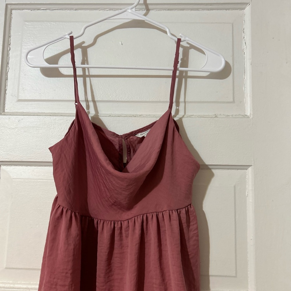 Pink Spaghetti Strap Tank Top